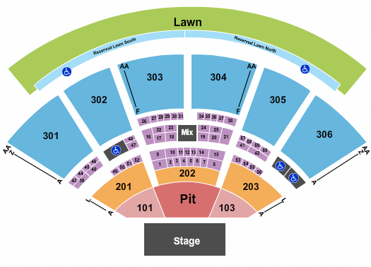 Utah First Credit Union Amphitheatre Marilyn Manson Seating Chart
